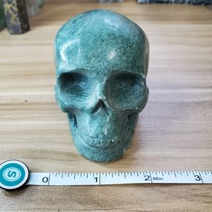Green Adventurine Skull